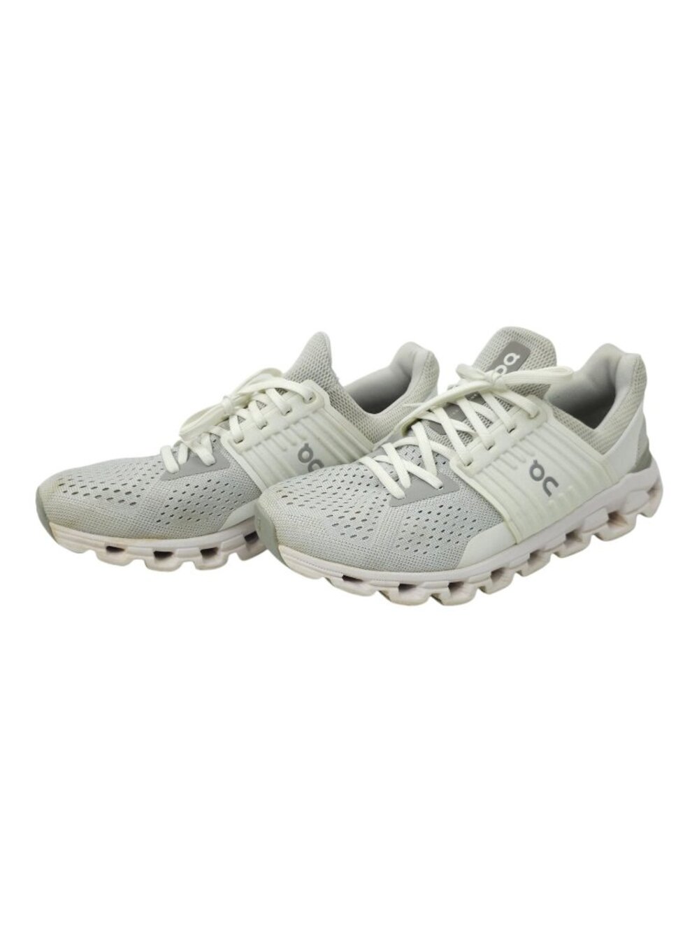 On Cloudswift Running Shoes Womens 10 Glacier Gray White Mesh Athletic Sneakers